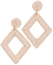 Beaded Diamond Earrings