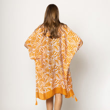 Orange Paisley print Kimono