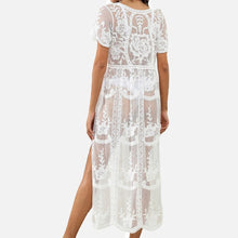 White Floral Lace Cover-Up