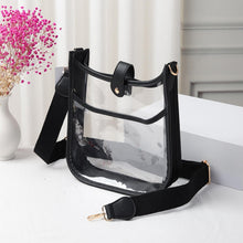 Black Clear Leather Bag