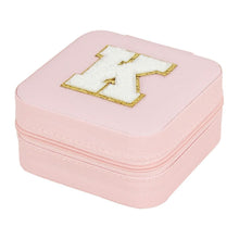 Initial Letter Patch Travel Jewelry Box