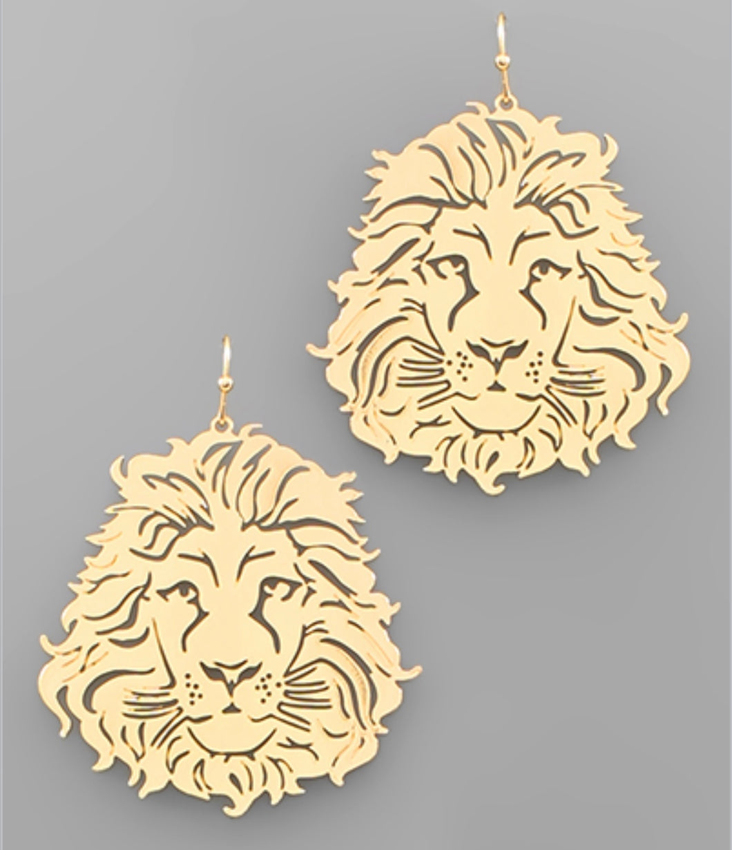 Lion Filigree Earrings