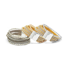 Crystal Multi Row Magnetic Bracelets