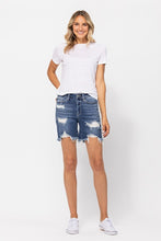 High Waist Destroyed Bermuda Shorts