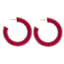 Thread Hoop Earrings