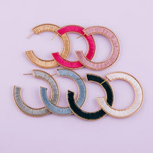 Thread Hoop Earrings