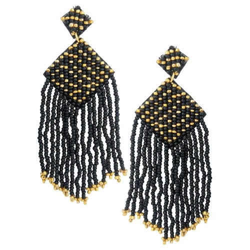 Beaded Tassel Earrings