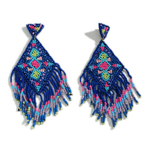 Seed Beaded Statement Earrings