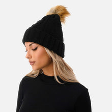 Faux Fur Pom Beanie