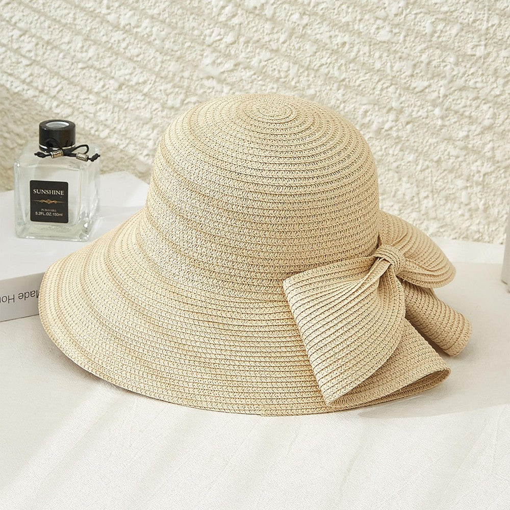 Straw Sun Hat with Bow