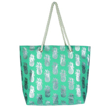 Metallic Pineapple Tote Bag