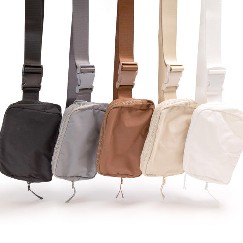 Cross Body Nylon Belt Bag