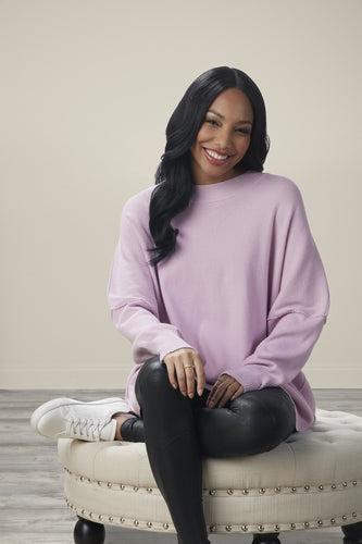 Lilac Astrid Ribbed Sweater