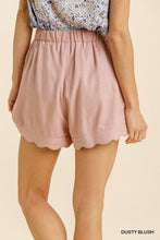 Dusty Blush Scallop Shorts