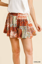 Multi Paisley Ruffle Shorts