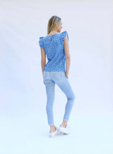 Blue Vada Trend Spotted Top