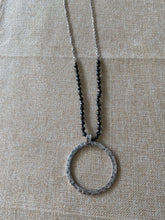 Silver circle Necklace Set