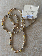 Gray & Gold bead Necklace Set