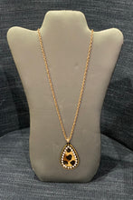 Leopard Rhinestone Necklace Set