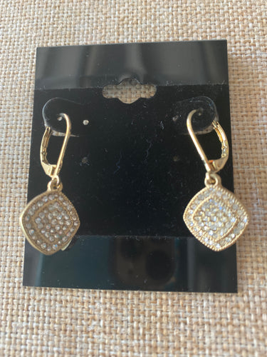 Gold Rhinestone Earrings