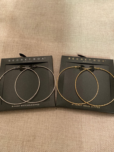 Secretbox Hoop Earrings