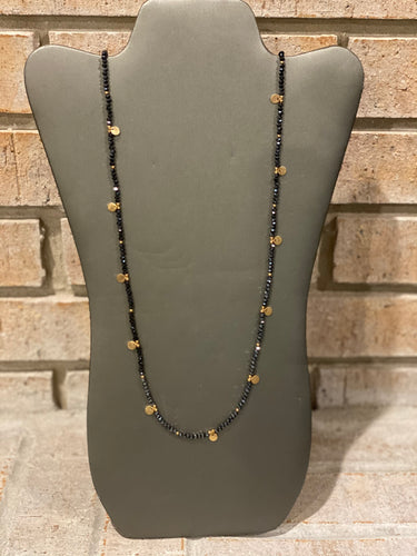 Navy Bead Necklace