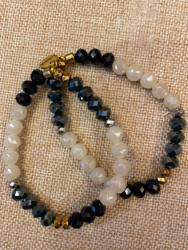 Erimish Navy and ivory Bracelet