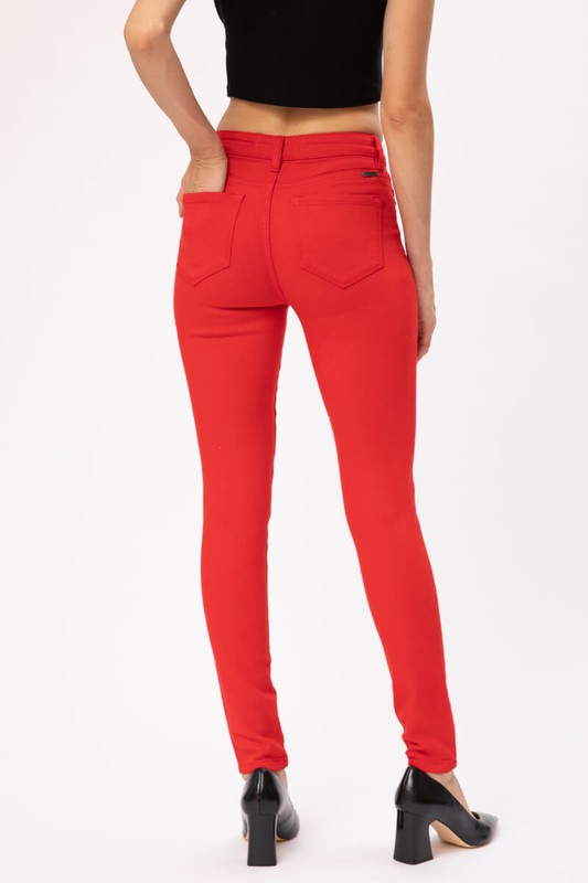 KanCan High-Rise Colored Skinny Jeans- Red – The Pulse Boutique